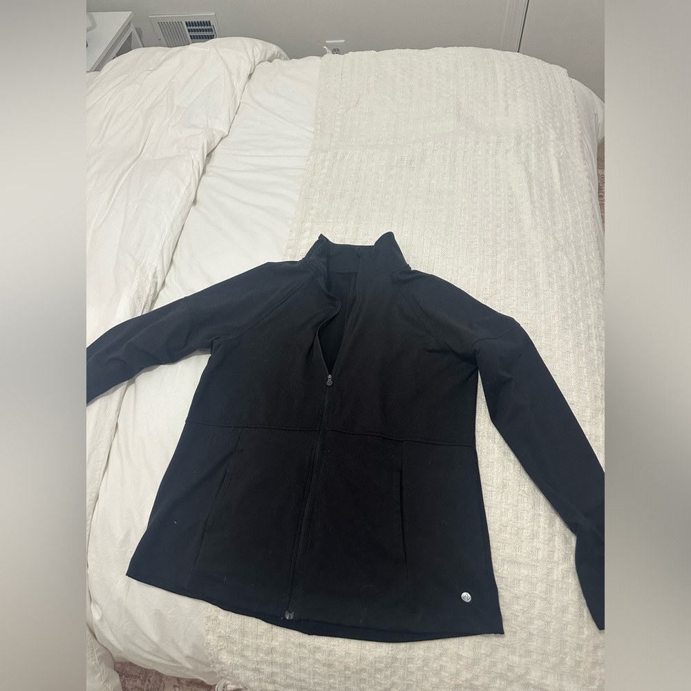 Women’s Apana Athletic Black Zip Up jacket size large- Athletic everyday jacket